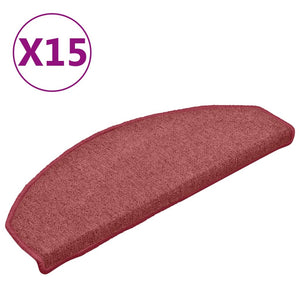 Bordeaux Stufenmatten Halbrund 65x24cm, 15er Set