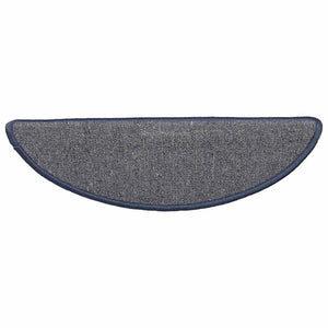 Halbrunde Stufenmatten, 15er Set, Hellgrau/Blau