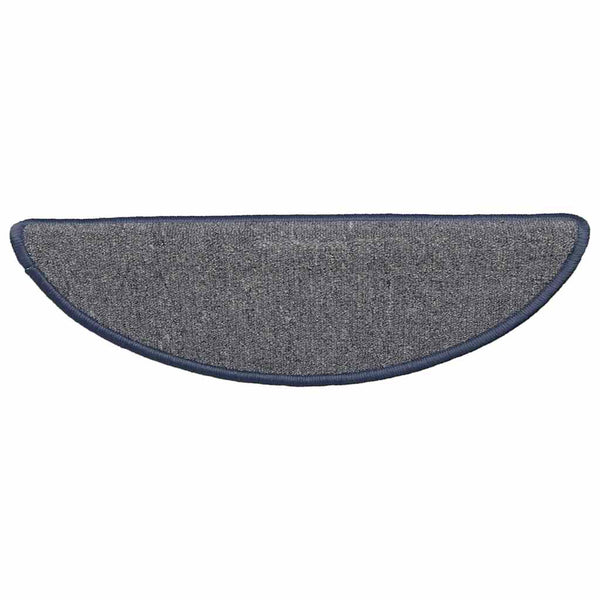 Halbrunde Stufenmatten, 15er Set, Hellgrau/Blau