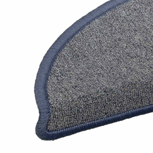 Halbrunde Stufenmatten, 15er Set, Hellgrau/Blau