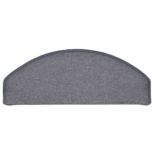 Stufenmatten Halbrund Hellgrau/Blau, 15er Set