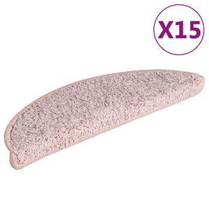 Halbrund Stufenmatten Hellrosa 56x17 cm, 15er Set
