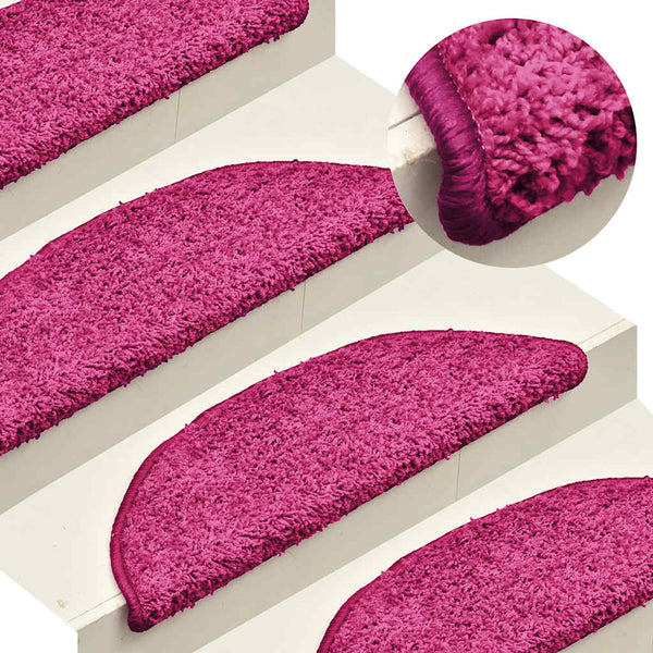 Rosa Stufenmatten Halbrund 15er Set