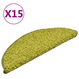 Grüne Treppenmatten 15er Set 56x17cm