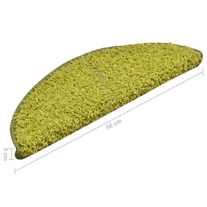 Grüne Treppenmatten 15er Set 56x17cm