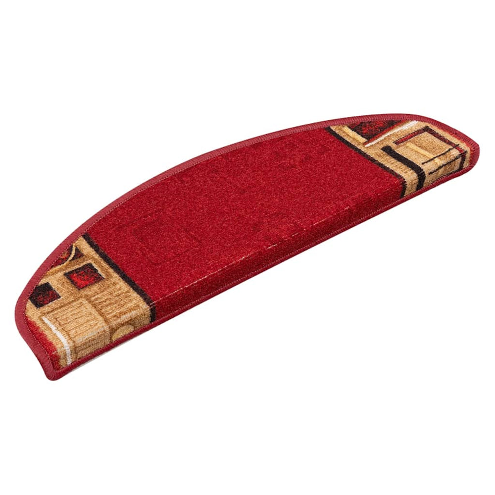 Selbstklebende Treppenmatten Rot, 15er Set