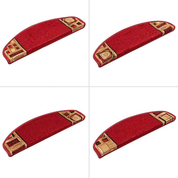 Selbstklebende Treppenmatten Rot, 15er Set