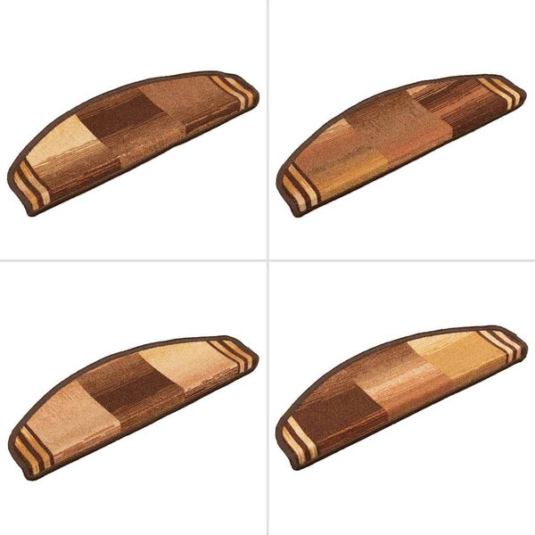 Selbstklebende Treppenmatten Braun 15er Set