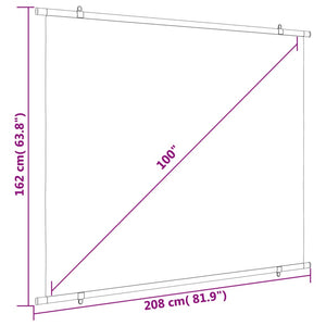 Beamer Leinwand 100 Zoll 4:3