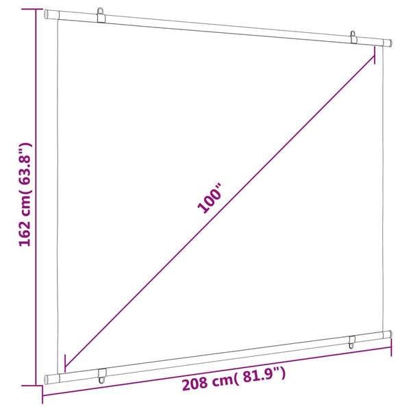 Beamer Leinwand 100 Zoll 4:3