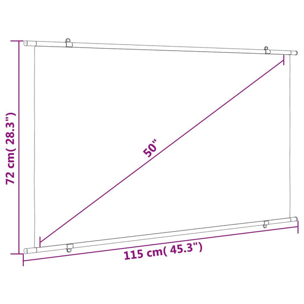 Beamer Leinwand 50 Zoll 16:9
