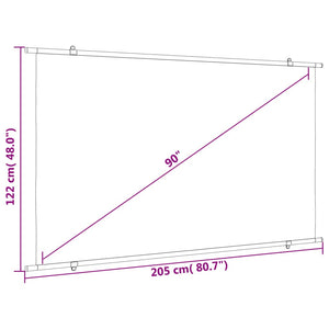 90 Zoll Beamer Leinwand 16:9