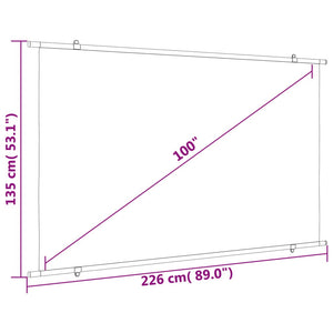 Beamer Leinwand 100 Zoll 16:9
