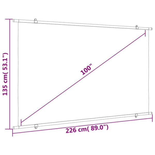 Beamer Leinwand 100 Zoll 16:9