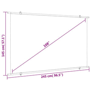 Beamer Leinwand 108 Zoll 16:9