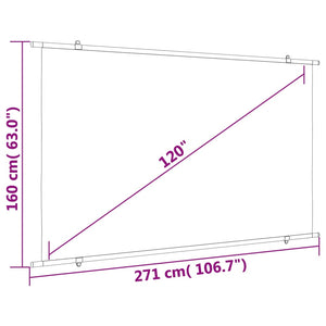 Beamer Leinwand 120 Zoll 16:9