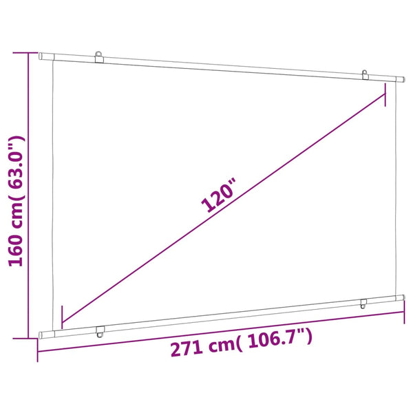 Beamer Leinwand 120 Zoll 16:9