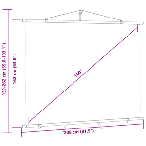 Beamer Leinwand mit Stativ 100 Zoll