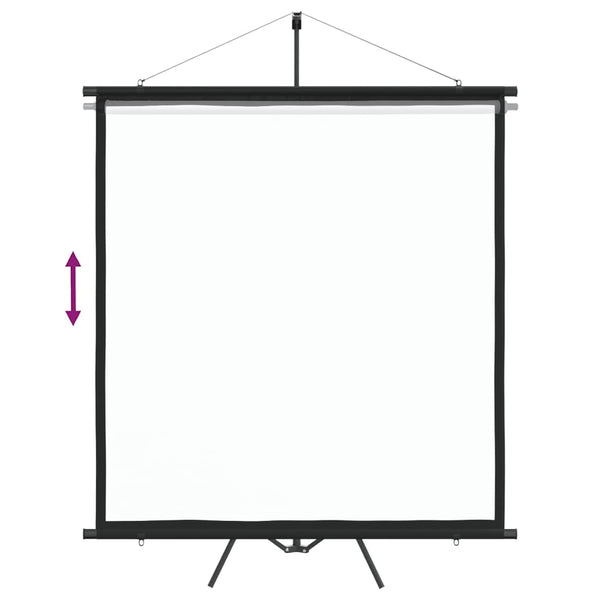 Beamer-Leinwand mit Stativ, 81 Zoll