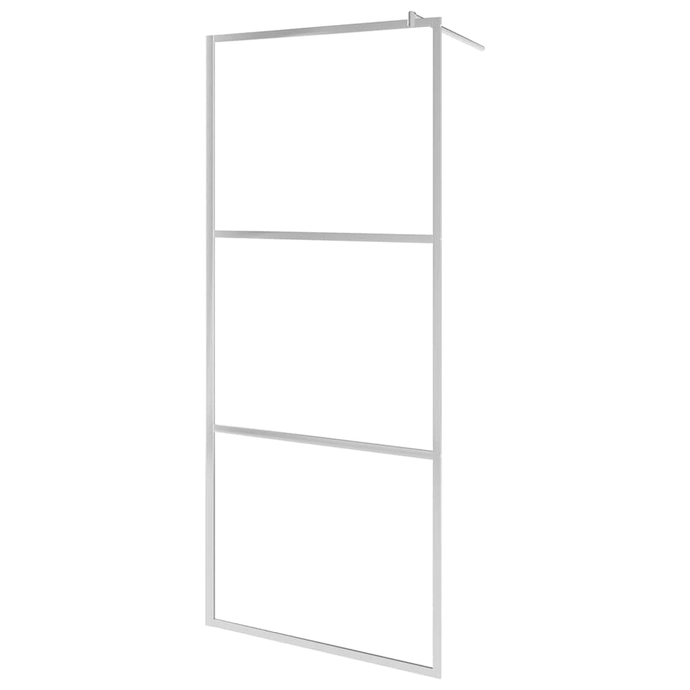 vidaXL Paroi de douche fixe pour douche à l'italienne avec verre trempé transparent 90x195 cm
