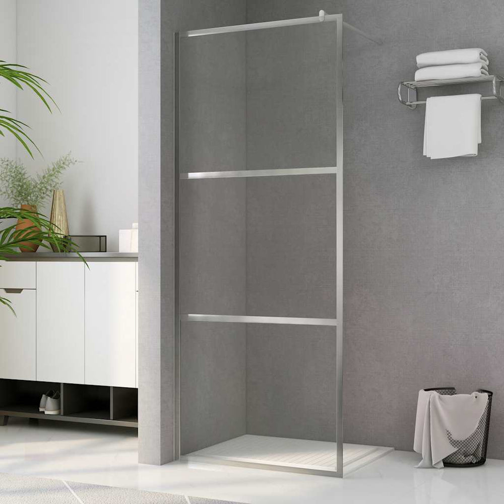 vidaXL paroi de douche à l'italienne en verre de sécurité transparent 140x195 cm