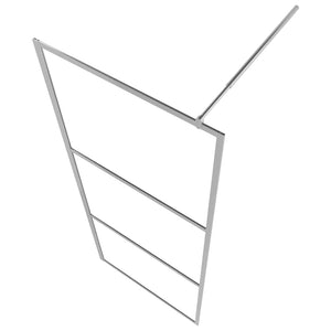 Duschwand für Begehbare Dusche Halbmattiertes ESG-Glas 80x195cm