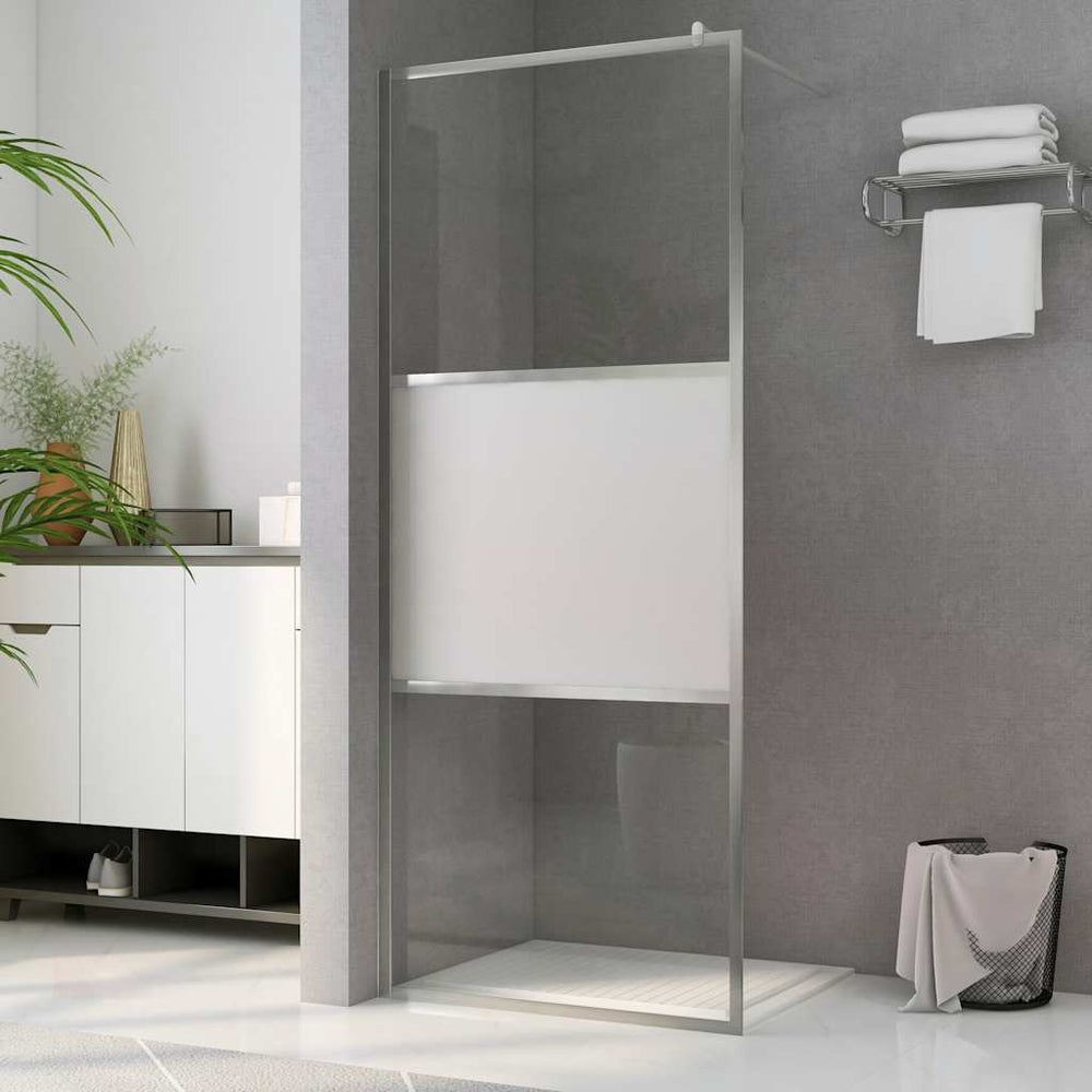 vidaXL Paroi de douche à l'italienne verre trempé dépoli 80x195 cm