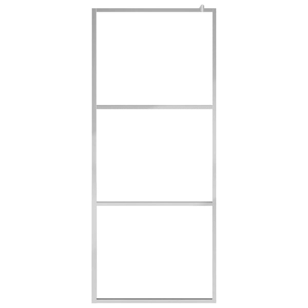 Begehbare Duschwand mit Halbmattiertem ESG-Glas 100x195cm