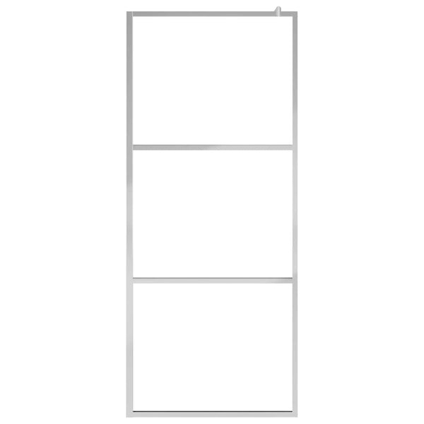 Begehbare Duschwand mit Halbmattiertem ESG-Glas 115x195cm