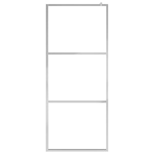 Begehbare Duschwand mit voll mattiertem ESG-Glas 80x195 cm