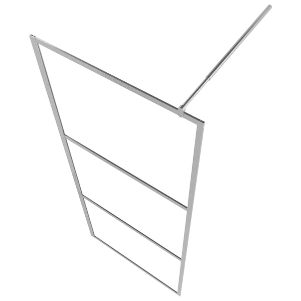 Begehbare Duschwand mit voll mattiertem ESG-Glas 140x195 cm