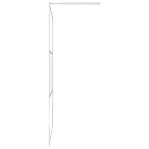 Duschwand für Begehbare Dusche ESG-Glas Steindesign 80x195 cm