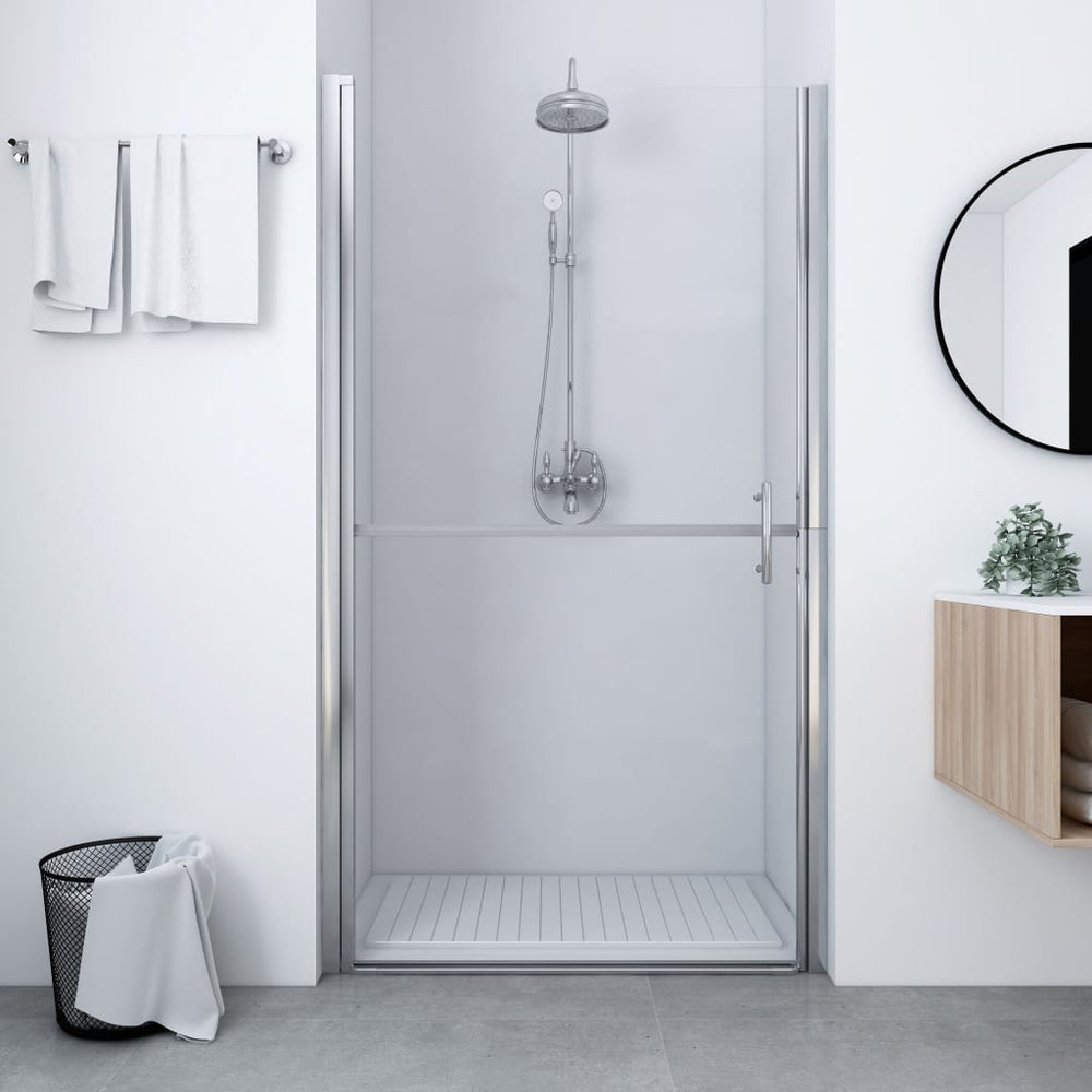 vidaXL Porte de douche verre trempé 91x195 cm