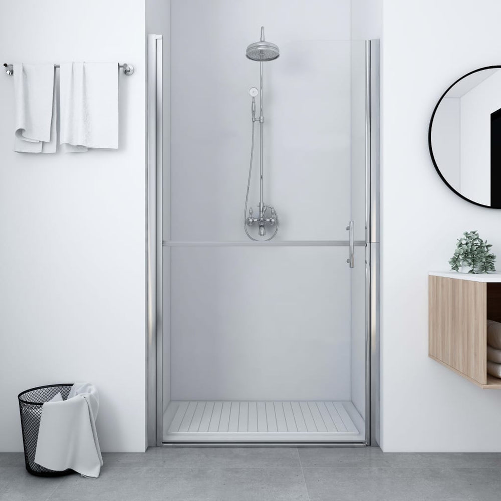 vidaXL Porte de douche en verre trempé 100x178 cm