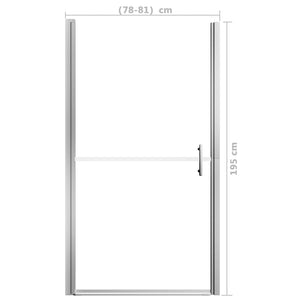 Duschtür Mattes Hartglas 81x195 cm