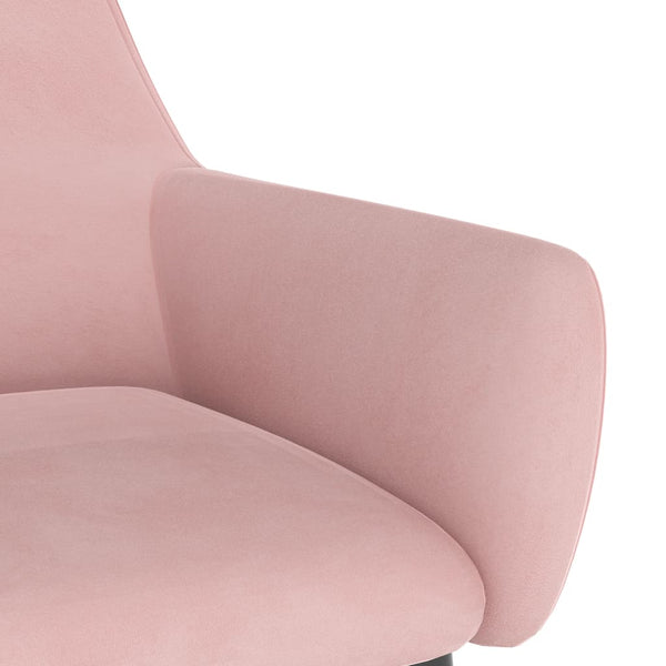 Esszimmerstühle 2er Set Rosa Samt