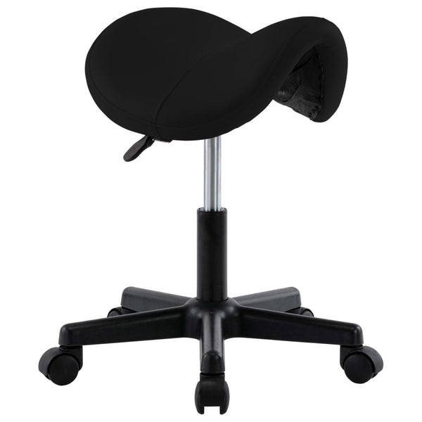 Arbeitshocker Schwarz Kunstleder