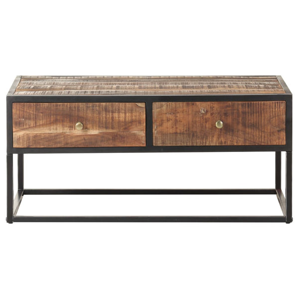 Couchtisch Akazie 90x50 cm mit Schubladen