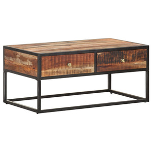 Couchtisch Akazie 90x50 cm mit Schubladen