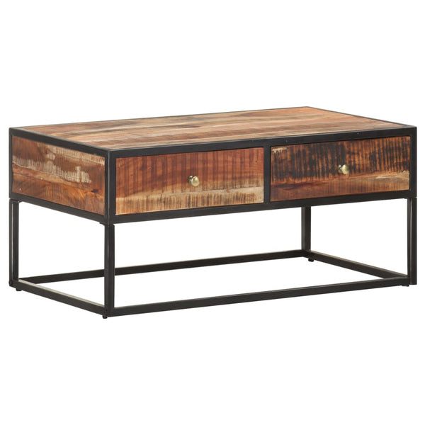 Couchtisch Akazie 90x50 cm mit Schubladen