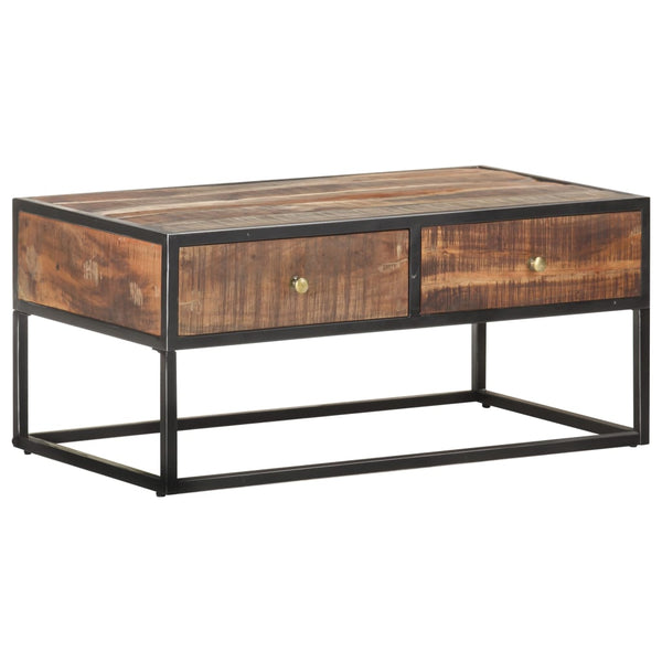 Couchtisch Akazie 90x50 cm mit Schubladen