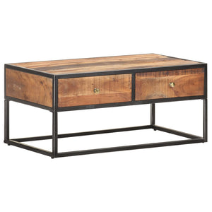 Couchtisch Akazie 90x50 cm mit Schubladen