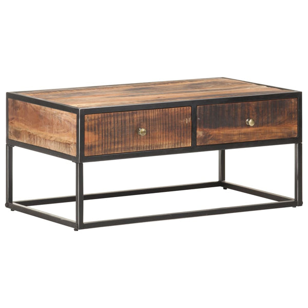 Couchtisch Akazie 90x50 cm mit Schubladen