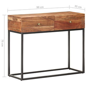 Konsolentisch Akazie 90cm mit Schubladen