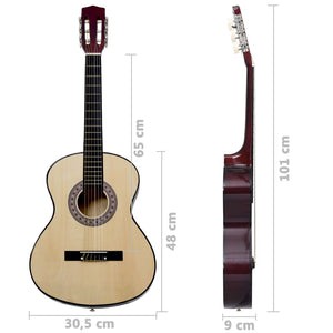 Klassikgitarre für Anfänger mit Tasche 4/4 39"