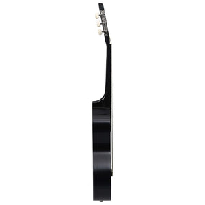 Klassikgitarre für Anfänger mit Tasche Schwarz 4/4 39"