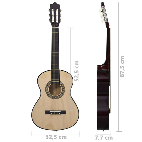Klassikgitarre für Anfänger und Kinder mit Tasche 1/2 34"