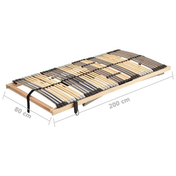 Elektrischer Lattenrost 80x200 cm, 42 Latten, 7 Zonen