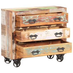 Sideboard aus massivem Altholz, 80 cm