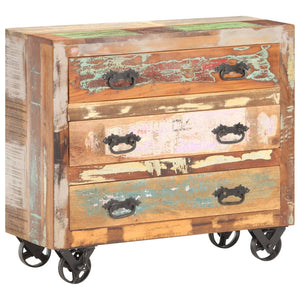 Sideboard aus massivem Altholz, 80 cm